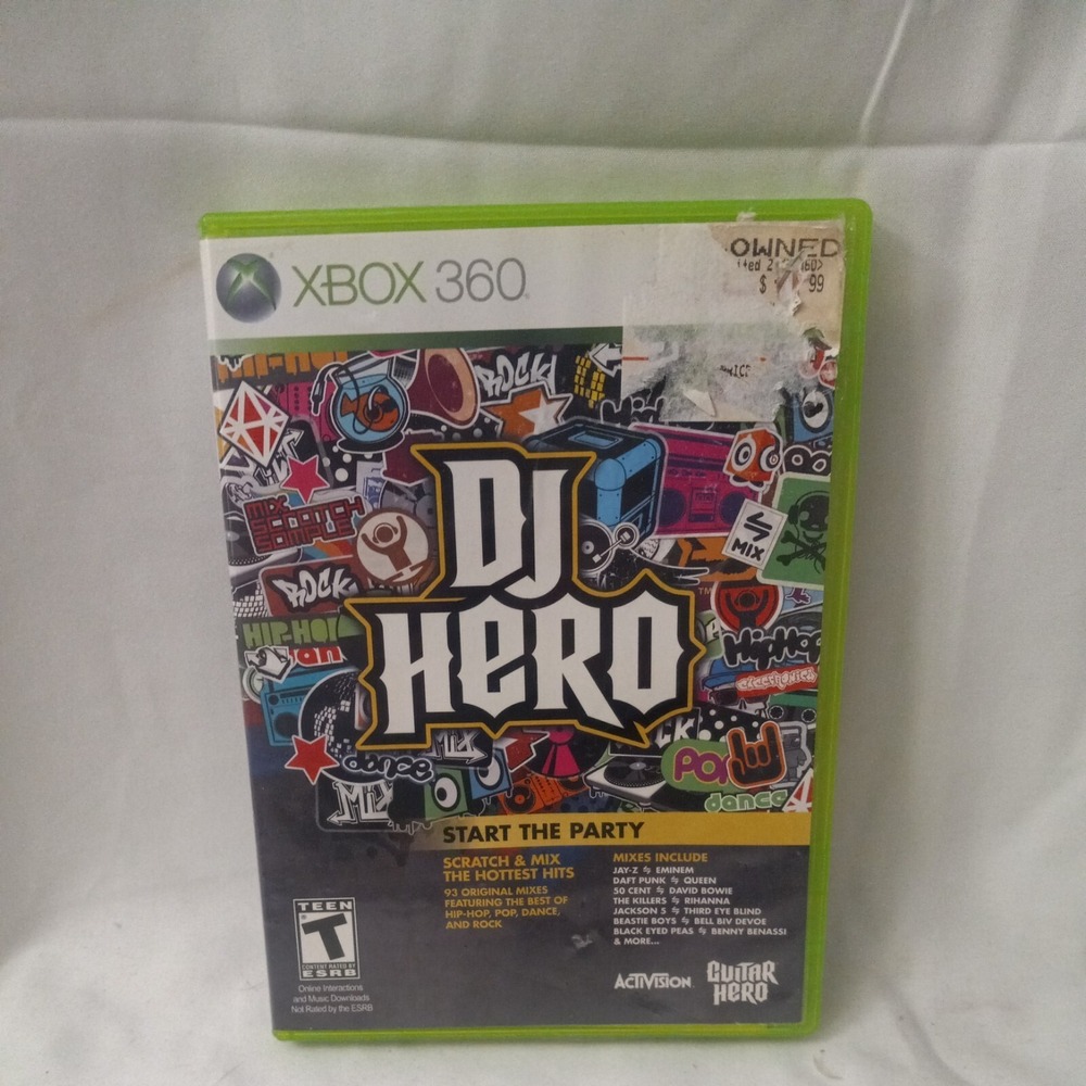 DJ Hero Xbox 360 Complete with Manual video games Music Concert Eminem Jay Z